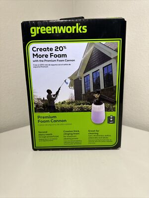 #ad Greenworks Pressure Washer Foam Cannon Attachment Black $35.00