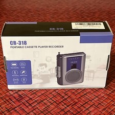 Gracioso Portable Cassette Player Recorder AM FM With Antenna New in Box CR-318