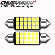 2X 578 212-2 41MM 6000K Super White LED Interior Dome Map Light Bulbs For Chevy