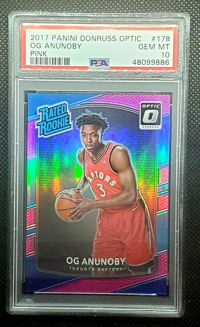 2017-18 Donruss Optic OG ANUNOBY PINK HOLO RC #178 12/25 PSA 10 LOW POP 5! 🔥🔥