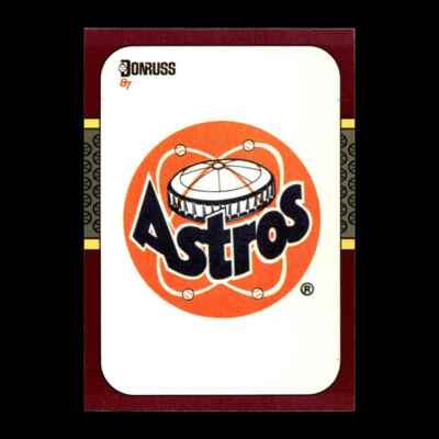 Astros Logo 1987 Donruss Opening Day Houston Astros #250 R319C 50