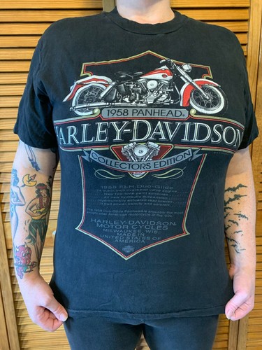 Vintage 80s Harley Davidson Panhead T 