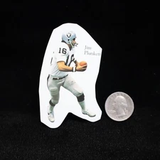 Jim Plunkett Oakland Raiders NFL  Peel-Off  Sticker