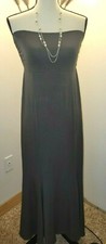 WD NY Strapless Maxi Dress : Brown : Small : Stretch : Wrinkle-Free : COMFORT!