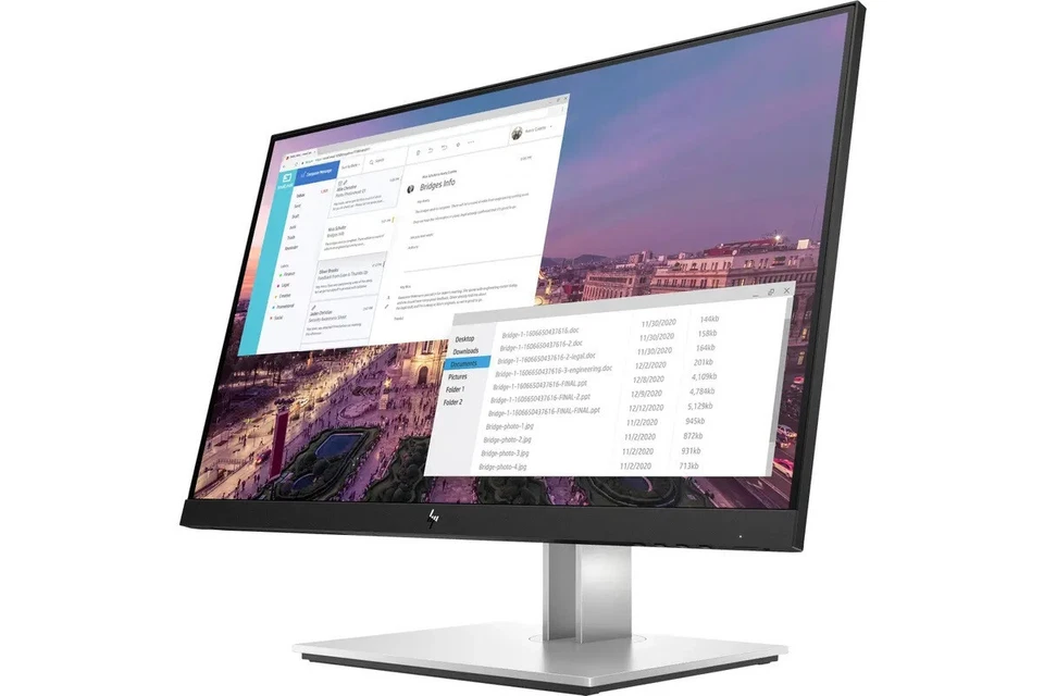 HP E23 G4 FHD 1920 x 180 60 Hz IPS 23" 16:9 Edge Lit Monitor HDMI VGA DP USB Hub - Image 2 of 4