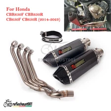 Full Exhaust System Muffler Header Pipe For Honda CBR650F CBR650R CB650F CB650R