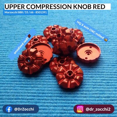 Dr-Zocchi's Marzocchi 888 / 55 / 66 - Upper Compression Knob red (2008+)   