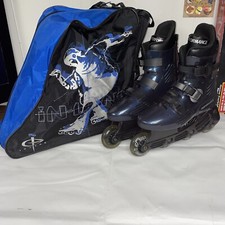 INLINE SKATES INGEAR OUTDOOR EQUIPMENT BLUE PERFORMANCE ROLLER BLADES BULL Z EYE