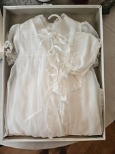 Vintage White Christening Dress In Original Box