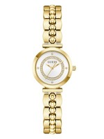Guess Damen Armbanduhr GW0994L2 Leena, 26 Mm Edelstahl Silber, Zifferblatt Silb