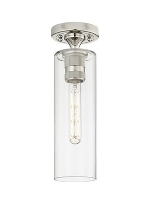 Innovations Lighting 434-1F-15-4 Crown Point Flush Crown Point - Nickel