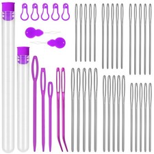 42 Pcs Large Eye Blunt Yarn Needles Set, Darning Needles for Yarn, Crochet Ne...