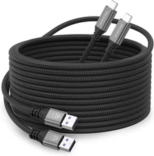 Extra Long USB Type-C 16Ft Fast Charging Cable, USB C to a Quick Charger Cord 16