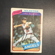 Topps 1980 Nolan Ryan A.L. All-Star #580 Angels MLB Baseball Card