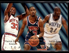 1994-95 Fleer #6 Patrick Ewing / K Anderson / I Rider Team Leaders 3202E