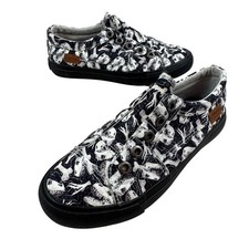 Blowfish Malibu Sneakers Kids 3Y Black White Dinosaur Fossil Bone SlipOn
