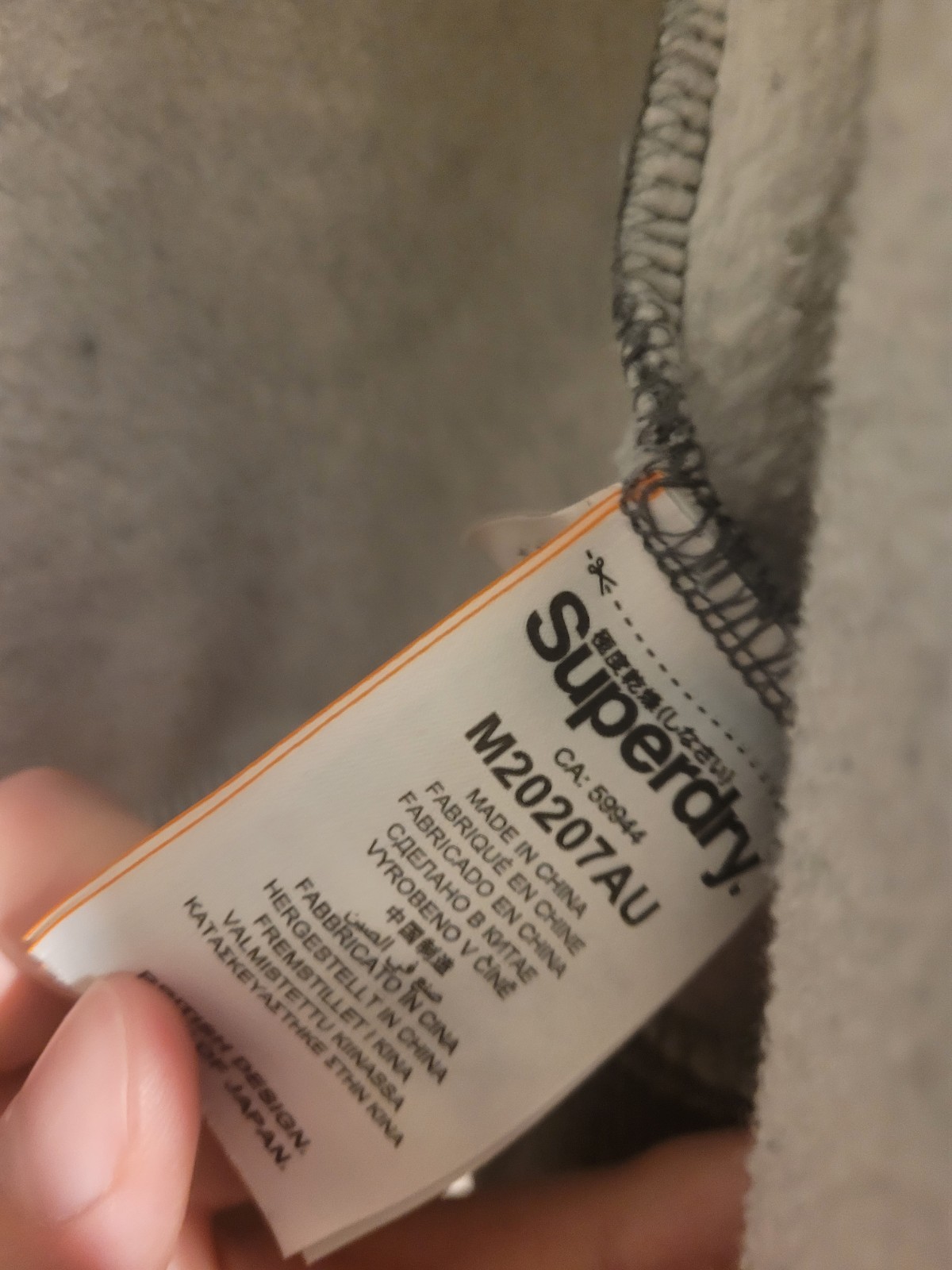 Superdry Full Zip Hoodie Size Medium Orange Label image 7