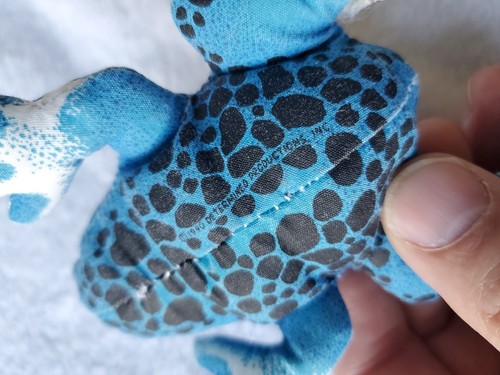 DART FROG Determined Productions 1990 Applause Vintage Beanie Plush Toy Animal - Picture 5 of 7