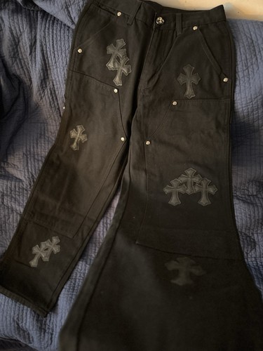 Chrome Hearts, Chrome Hearts Black On Black Jeans Size 28
