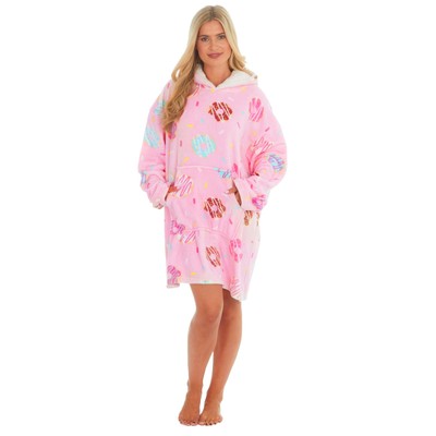 i-Smalls Erwachsene Kapuzendecke super weich Fleece Oversized tragbare Decke