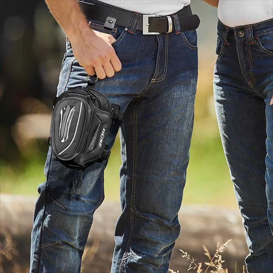 Büse Housse De Cuisses Moto Oberschenkeltasche Beintasche 2,5l Noire 23x12x8cm - Photo 2/4
