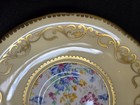 Light Yellow AYNSLEY Cup Saucer W/ Floral Chintz Centers Scrolling Gold Trim Eng — photo 4