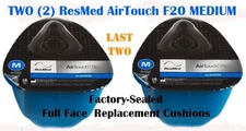 TWO (2) ResMed AirTouch F20 MEDIUM Factory-Sealed Full Face Replacements (ehp21)