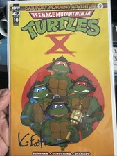 TMNT SATURDAY MORNING ADVENTURES #10 Signed Eastman COA