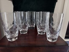 Christian Dior Crystal Etoile Highball Glasses Set Of 7