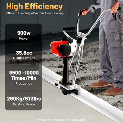 #ad #ad 4 Stroke Gas Power Vibrating Concrete Power Screed Finishing Engine For 5m Ruler $163.48