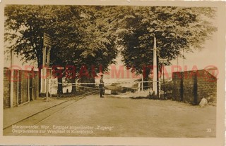 Tarjeta fotográfica L293 Marienwerder Prusia Occidental Kwidzyn Polonia correo de campaña 1939 Kurzebrack