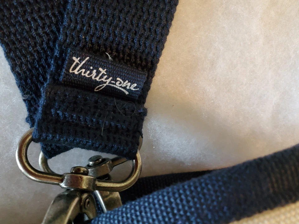 Thirty-One Canvas Crew 保温午餐袋海军蓝锚二手 S3 — 第 3/4 张图片