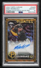 2024 Chrome Rookie Gold Wave Refractor 36/50 Endy Rodriguez PSA 10 Auto 14dq