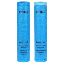 Amika Hydro Rush Intense Moisture Shampoo 9.2 oz & Conditioner 9.2 oz Combo Pack