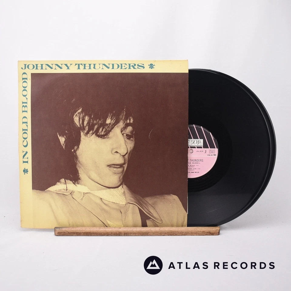 Johnny Thunders In Cold Blood First Press France 12" + LP Vinyl Record - VG+/VG+ - Image 2 of 4