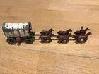 Rare Moko Lesney Matchbox 1955 Conestega Covered Wagon & Horse Team.