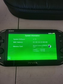 Sony PlayStation Vita 2001 Console W/ 8GB Memory & Case No Charger