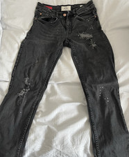 REBEL Herren Jeans Slim Fit Skinny Grau W30 D...