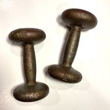 VINTAGE DUMBBELLS- 8 Pounds Each 