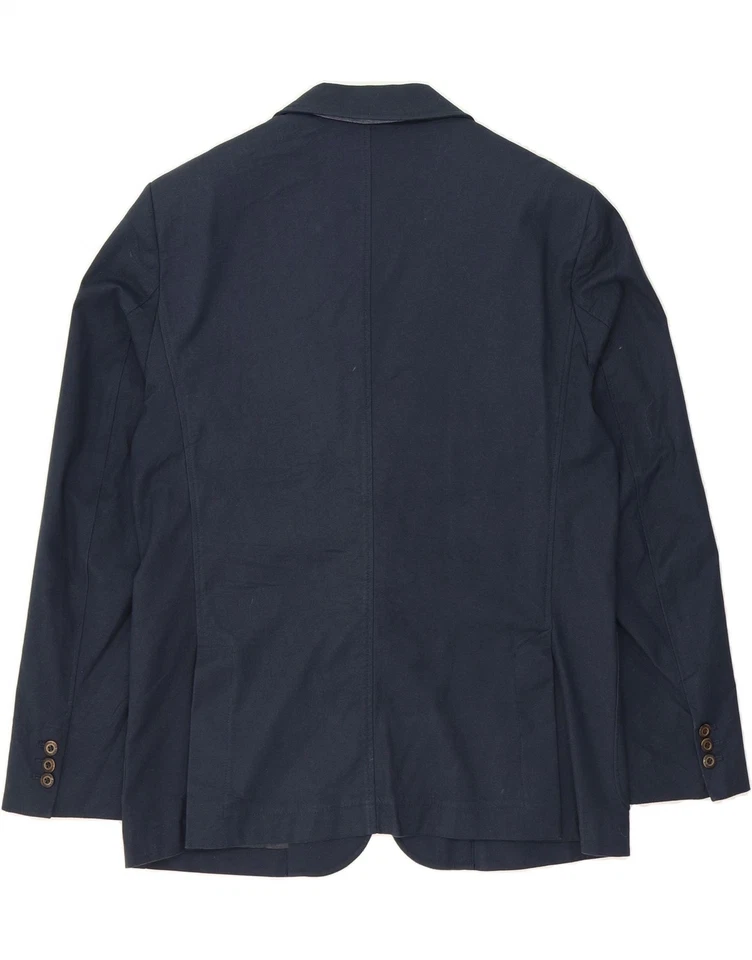 Chaqueta Blazer HARMONT & BLAINE Para Hombres 2 Botones IT 54 2XL Azul Marino Algodón DU38 Foto 2 de 4
