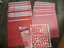 Making Memories RED Watercolor Collection Pack Scrapbook Paper Sticker Kits Set