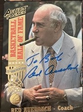 1993 Action Packed Hall of Fame #11 Red Auerbach Autograph Signed