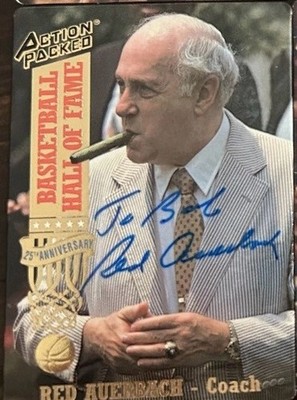 1993 Action Packed Hall of Fame #11 Red Auerbach Autograph Signed