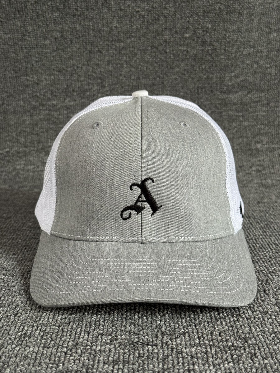 '47 Brand Old English A Trucker Snapback Grey White Hat Adjustable