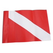 Scuba Diving Flag PVC Waterproof Scuba Diver Flag Banner Float Flag Red White