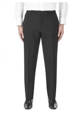 SKOPES Wool Rich Darwin Black Suit Trouser in Waist 30 to 7 Inc, S/R/L