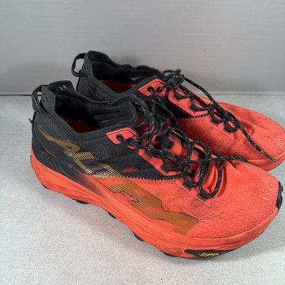 Altra Mont Blanc Women 9.5 Trail Running Hiking Shoes Coral Black Vibram Sole