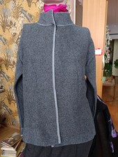 Damen Jacke Bartolini Made in Italy M stretch taupe Merino Kaschmir Viskose