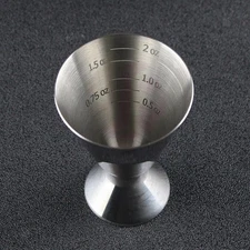 Bartending Jigger Measuring Cup with Measurements 2oz Portable Metal Bar