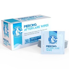 Dr. Piercing Aftercare Wipes    50 Count Pack of 1 